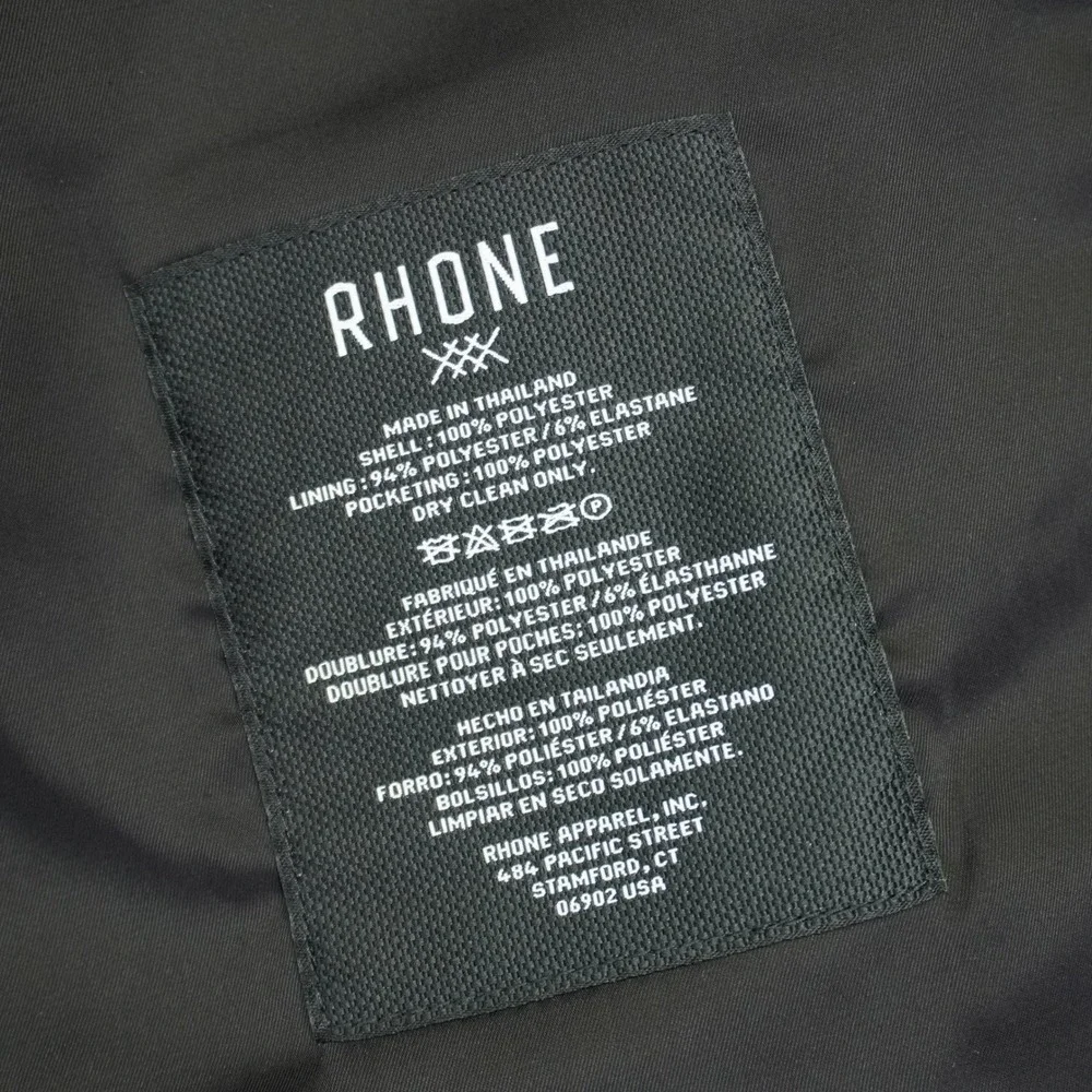 Rhone Commuter Blazer Mens Large Blue Performance Stretch Travel Sport Jacket